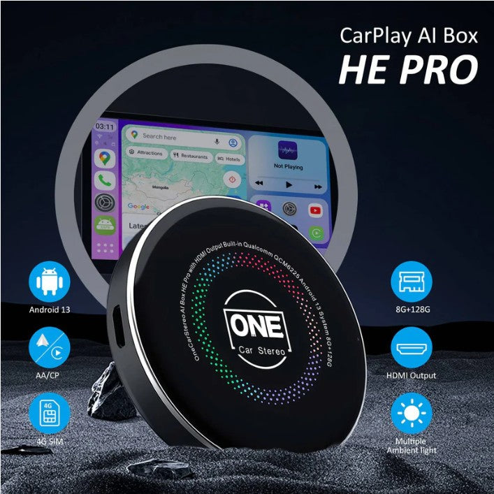 CarPlay AI Box HE PRO HDMI Edition For Wired  Carplay Equipped Cars
