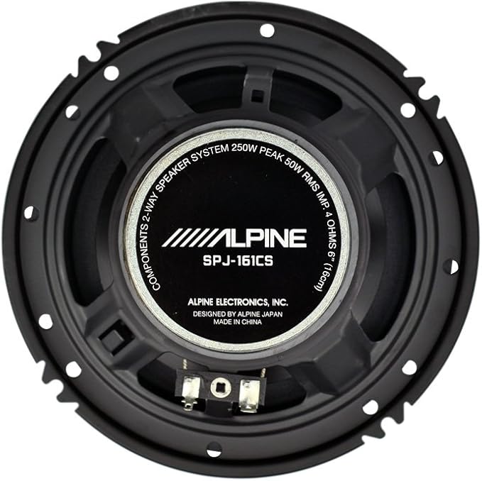 ALPINE (J SERIES) 6" 250W (50W RMS) 2 Way Component Car Speakers (pair)
