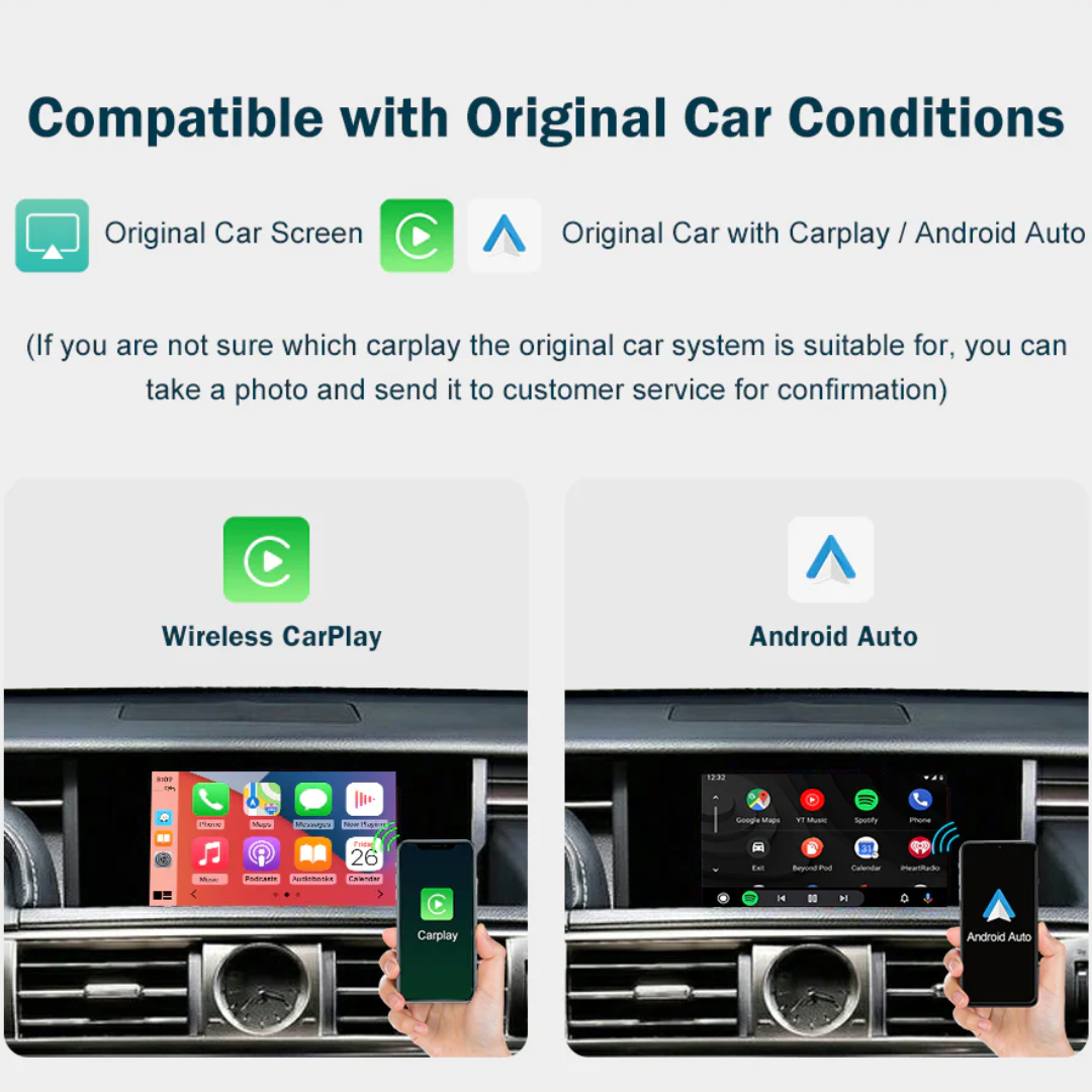 Wireless CarPlay & Android Auto Decoder For Lexus (Joystick / Small Touchpad)