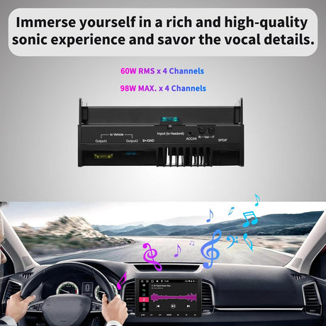 Car Audio  Amplifier ATOTO CA-AEC02 4CH Class A/B 392W Max