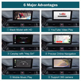 Wireless CarPlay Android Auto Decoder For Audi Q3 2014-2018 & A1 2013-2018 RMC System