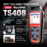 Autel TS408 TPMS Relearn Tool Tire Pressure Monitor Sensor Programming Lifetime Free Update