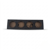 Carpeted Speaker Box Enclosure Quad 4-Hole  – 6.5" Midrange Speakers
