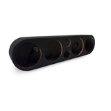 Carpeted Speaker Box Enclosure Rounded 6-Hole  – 4 x 8" + 2 x 3.8" cutouts