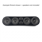 Carpeted Speaker Box Enclosure Rounded 6-Hole  – 4 x 8" + 2 x 3.8" cutouts