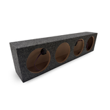 Speaker Box Quad 4-Hole Carpeted Speaker Box Enclosure – for 8" Midrange Speakers