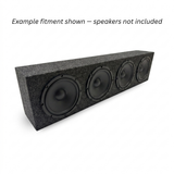 Speaker Box Quad 4-Hole Carpeted Speaker Box Enclosure – for 8" Midrange Speakers