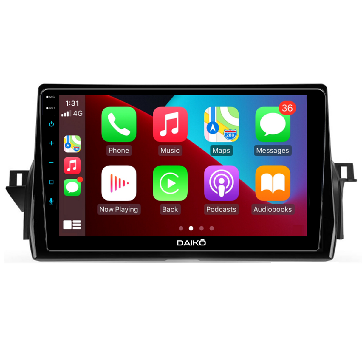 Daiko Car Stereo Wireless Carplay Android Auto For Toyota Camry 2021-2023 10Inch
