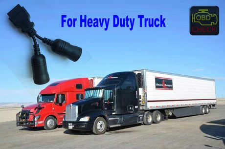 Heavy Duty Truck OBD2 6+9 pin to 16 pin adapter cable