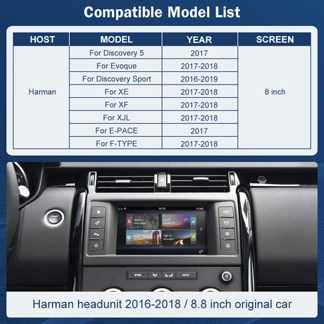 Wireless CarPlay & Android Auto Decoder For Land Rover Jaguar With Harman
