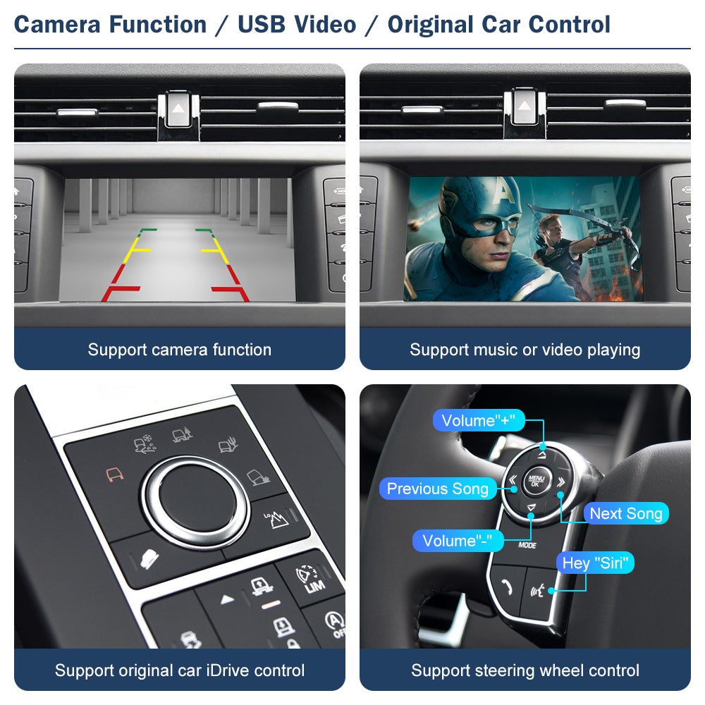 Wireless CarPlay & Android Auto Decoder For Land Rover Jaguar With Harman