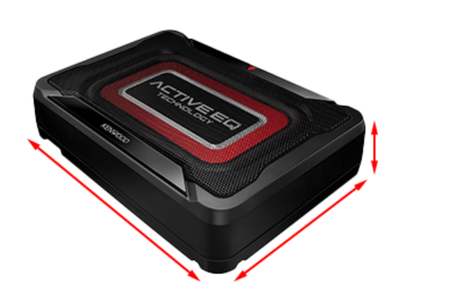 KENWOOD KSC-PSW7EQ 7″ACTIVE UNDERSEAT SUBWOOFER