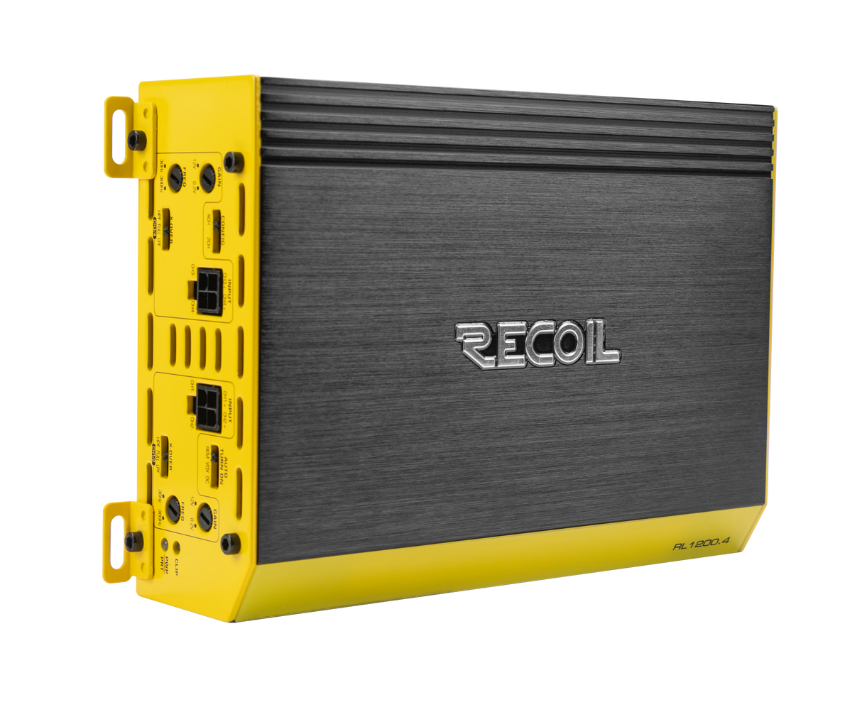 Recoil RL1200.4 L-3 Series 1200 WATTS FULL RANGE CLASS-D 4-CHANNEL AMPLIFIER