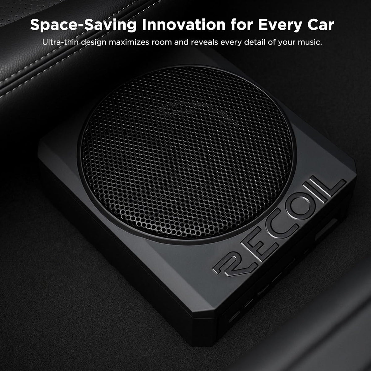 SS65 Ultra-Thin 6.5″ Active Under-Seat Car Subwoofer