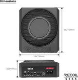 SS65 Ultra-Thin 6.5″ Active Under-Seat Car Subwoofer