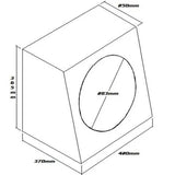 SUBWOOFER BOX FOR 12" SINGLE SUB BLACK