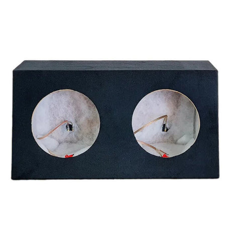 SUBWOOFER BOX FOR 2 x 10" SUB DOUBLE BLACK FOR 2 x 10" SUB DOUBLE BLACK
