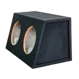 SUBWOOFER BOX FOR 2 x 10" SUB DOUBLE BLACK FOR 2 x 10" SUB DOUBLE BLACK
