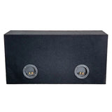 SUBWOOFER BOX FOR 2 x 10" SUB DOUBLE BLACK FOR 2 x 10" SUB DOUBLE BLACK
