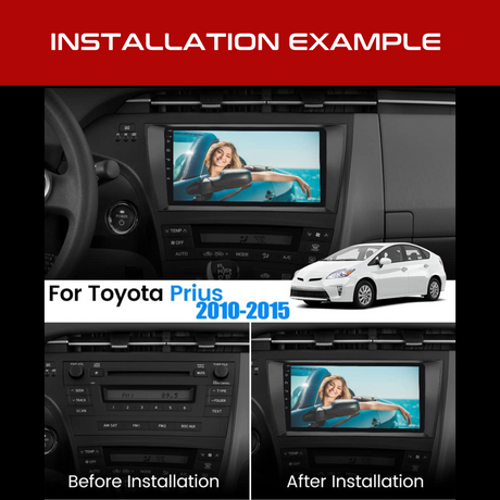 Daiko Multimedia Unit Wireless Carplay Android Auto For Toyota Prius 2010-2015